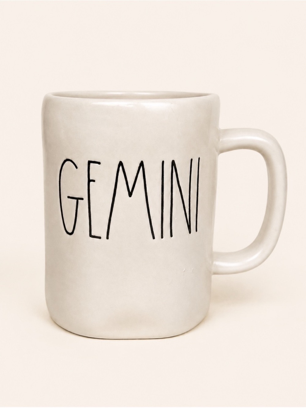Rae Dunn GEMINI Zodiac Mug Gold Constellation Artisan Collection